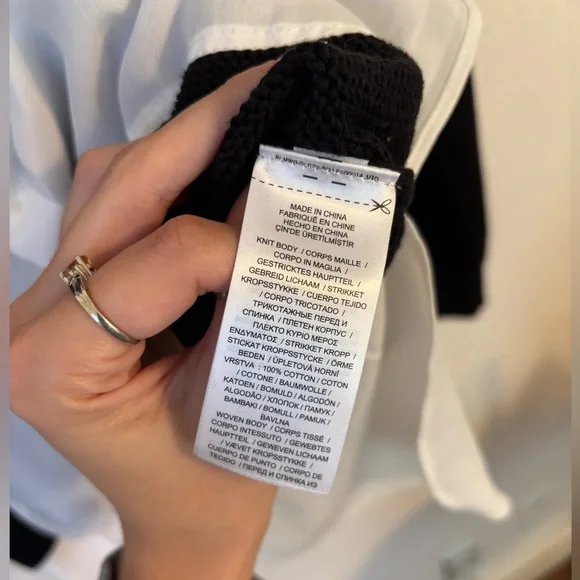 Lauren Ralph Lauren Layered Look Sweater + Shirt Top – PXS (Petite Small) - Picture 6 of 6